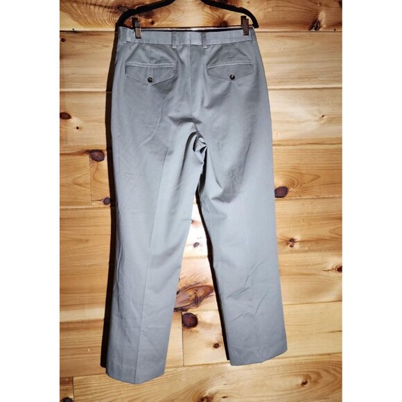 LL Bean Chino Classic Fit Pants 33X29 100% Cotton Covered Back Pocket - Picture 2 of 9